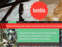 Tablet Screenshot of humble4pie.com